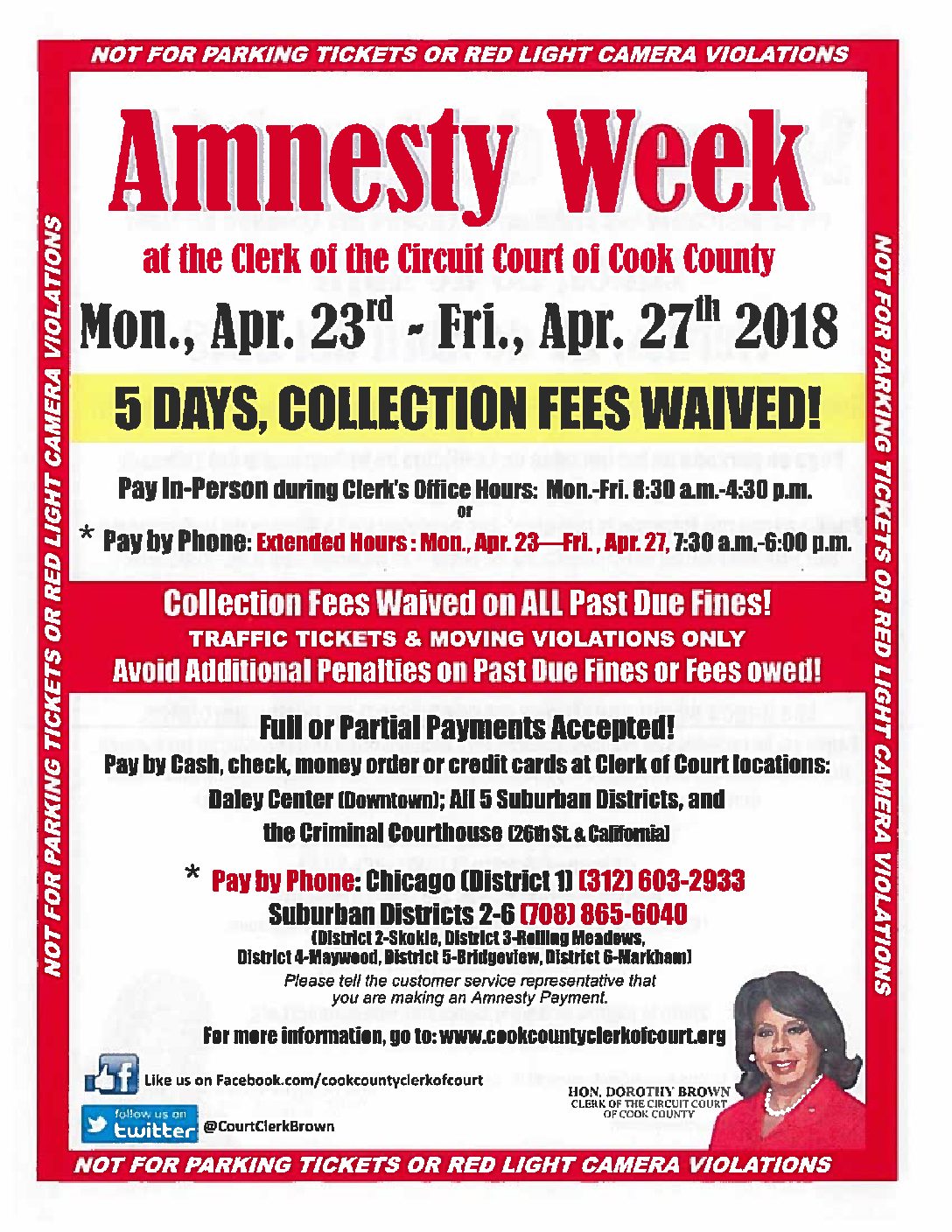 Amnesty Week at the Clerk of the Circuit Court of Cook County